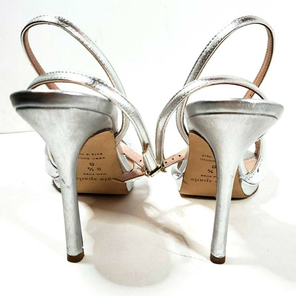 kate spade Sequin Open Toe Ankle Strap Heels - Picture 2 of 7